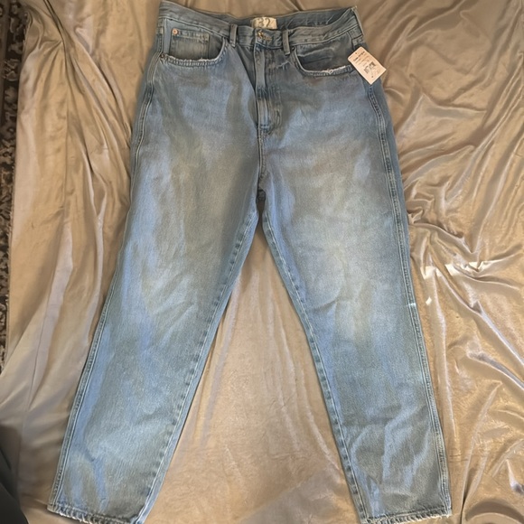 We The Free Out West Stove Pipe Jeans Blue Wash Size 32 NWT 98$ - Picture 4 of 5